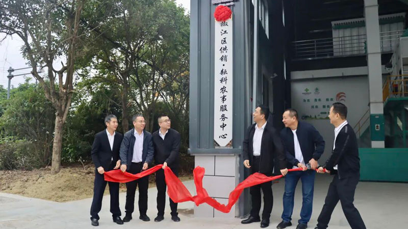 椒江區供銷&middot;耘科農事服務中心（稻谷烘干中心）正式啟用